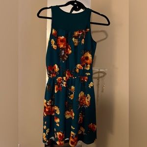41 Hawthorn teal floral dress